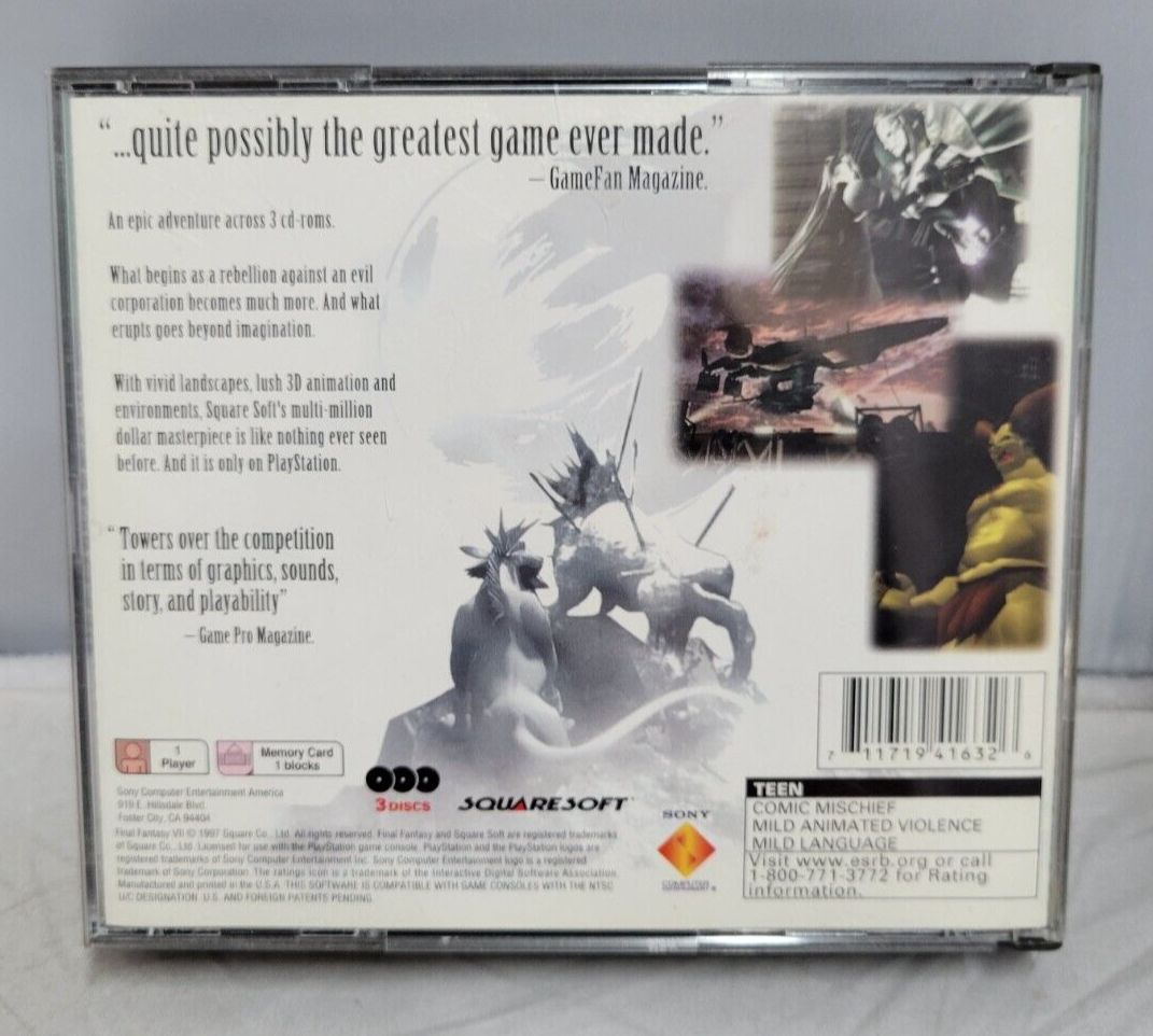 (LUP) Final Fantasy 7 - Sony PlayStation 1