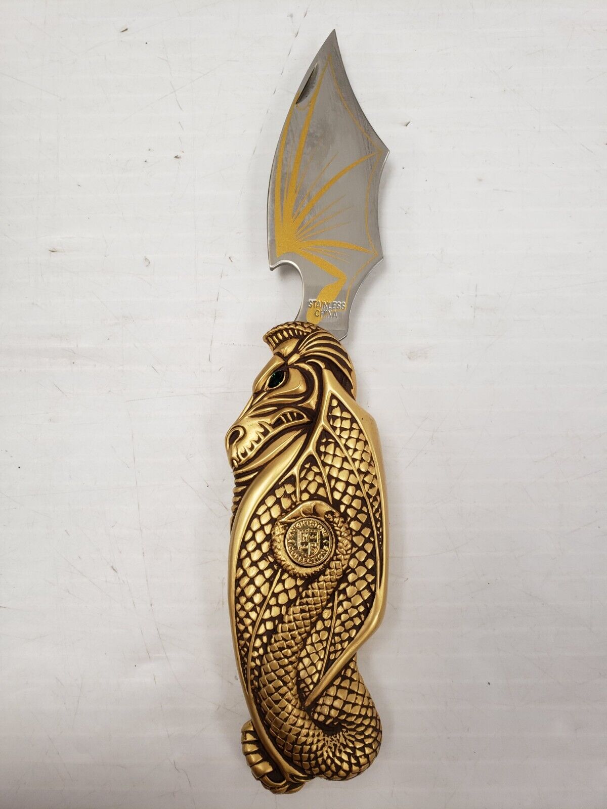 (I-35851) Franklin Mint The Maiden Of The Snow Knightstone Collection Knife