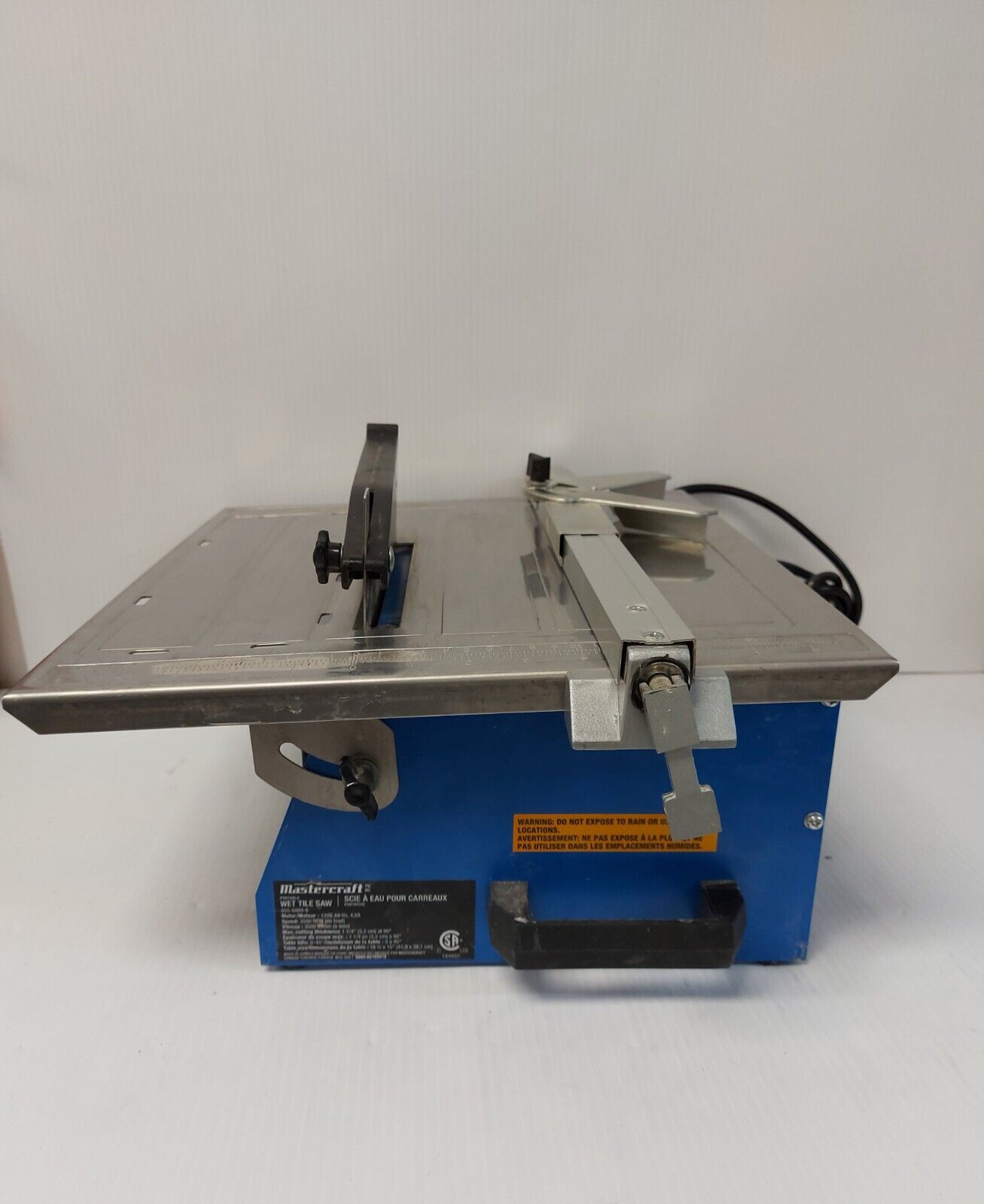 (N83360-1) Mastercraft 055-6869-8 Tile Saw