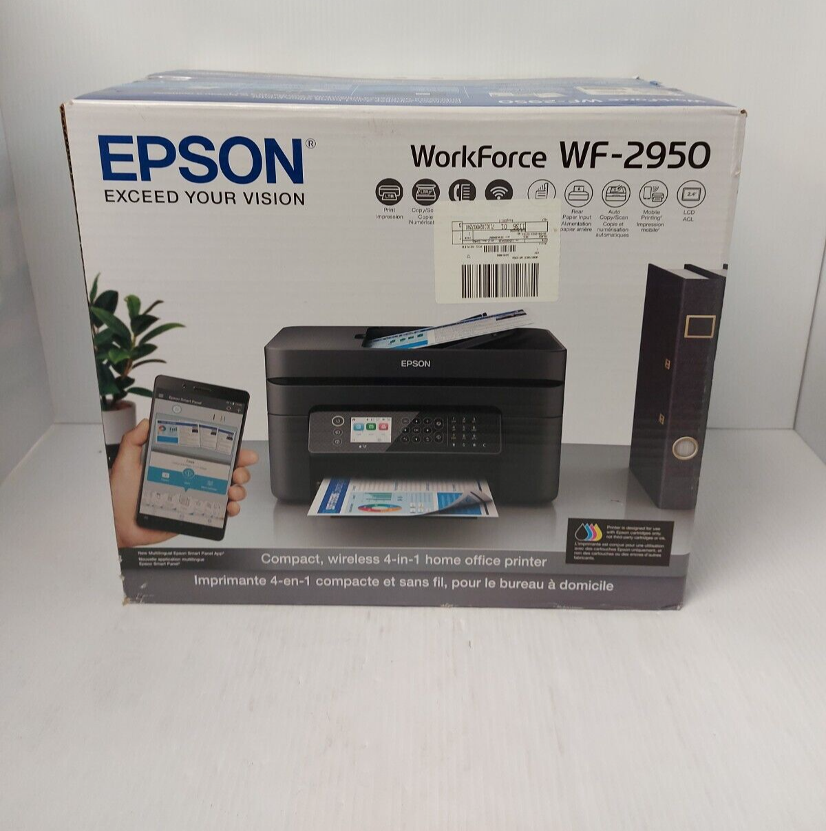 (NI-21760) Epson WF-2950 Compact Wireless 4 in 1 Printer