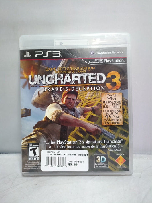 (LUP) Uncharted 3: Drake's Deception (Sony PlayStation 3, 2011)