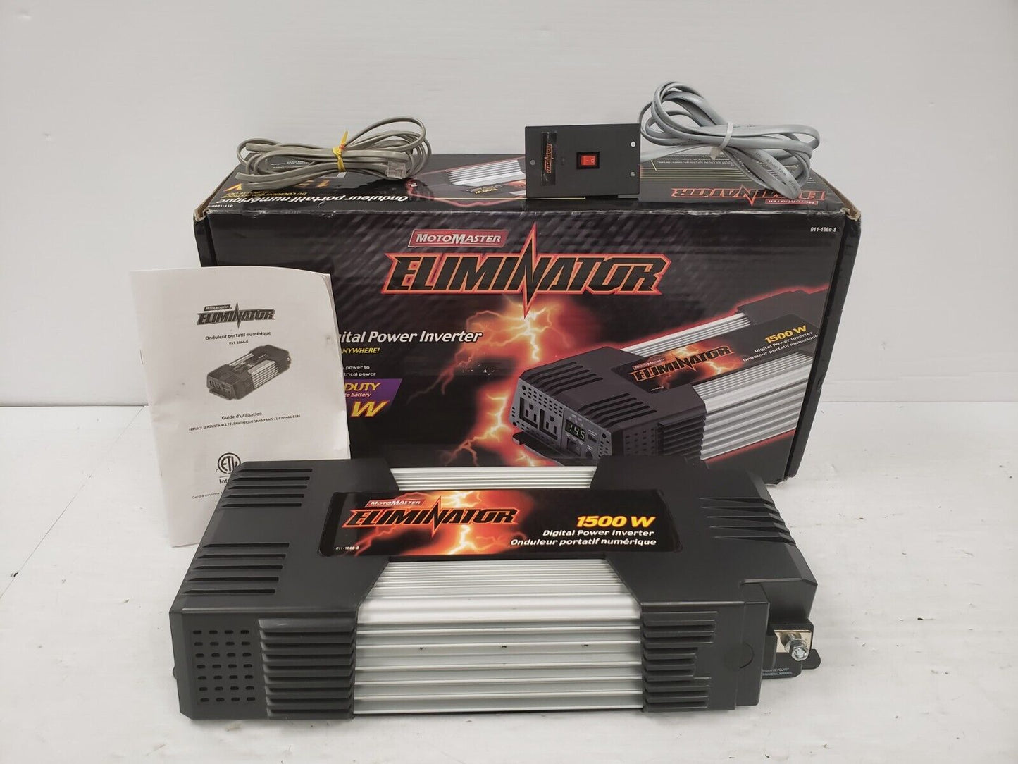 (66724-1) Motomaster Eliminator 011-1866-8 Mobile Digital Power Inverter