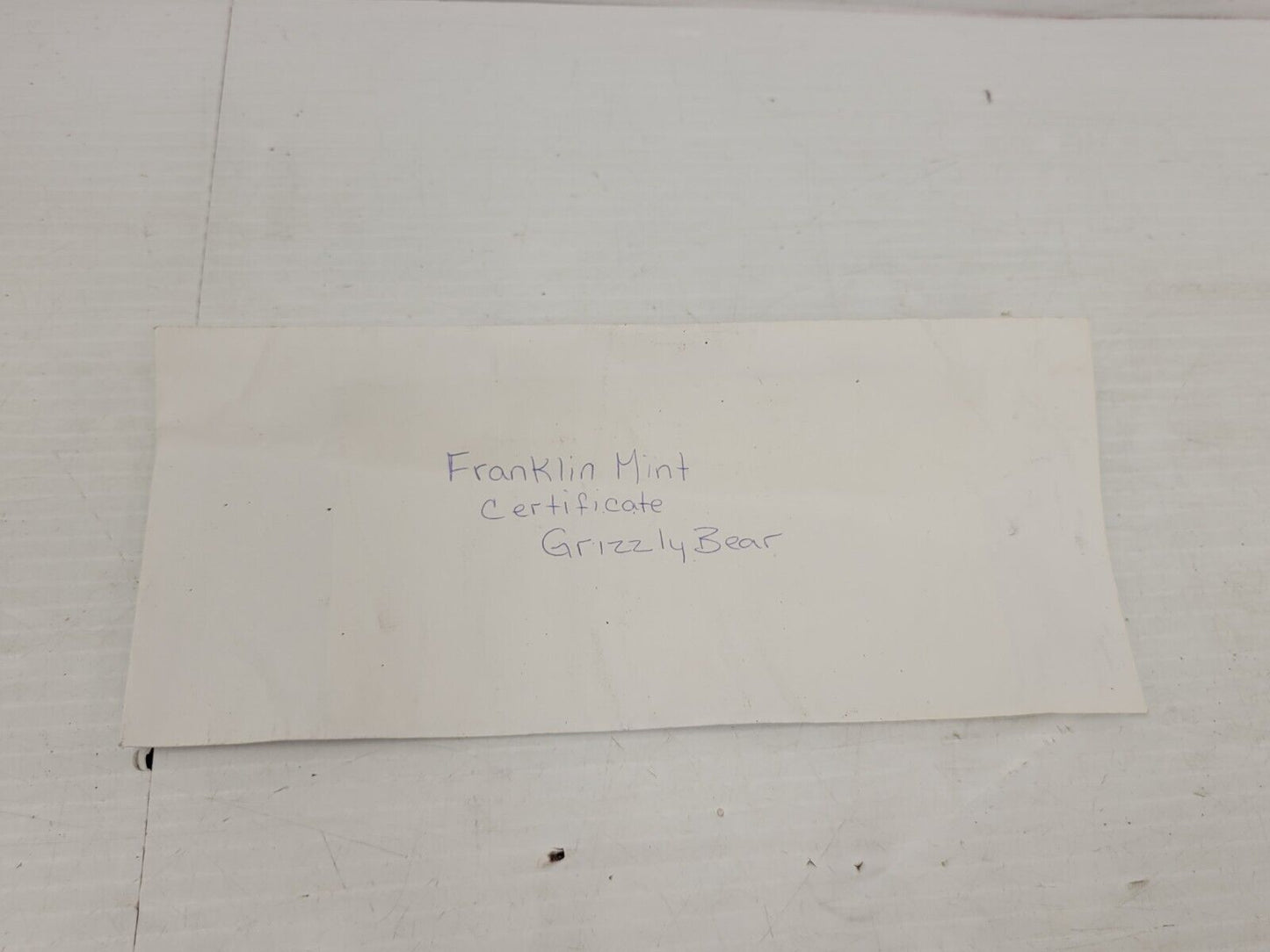 (54846-4) Franklin Mint Grizzly  Bear Knife