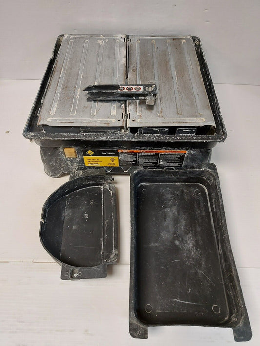(N80961-1) QEP 225000 Tile Saw w/ 2Trays and Attachment