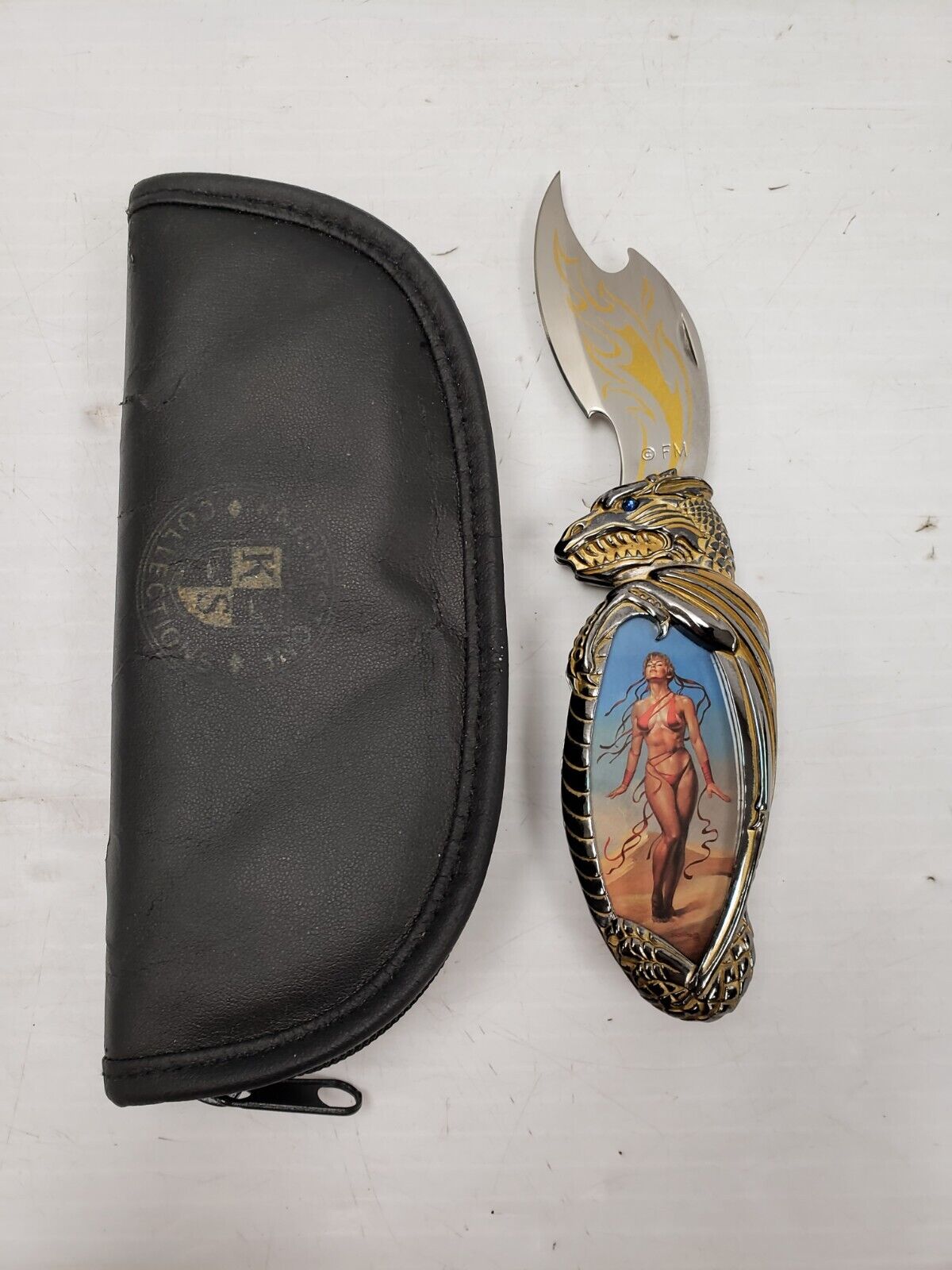 (I-35844) Franklin Mint The Siren Of The Sand Knightstone Collection Knife