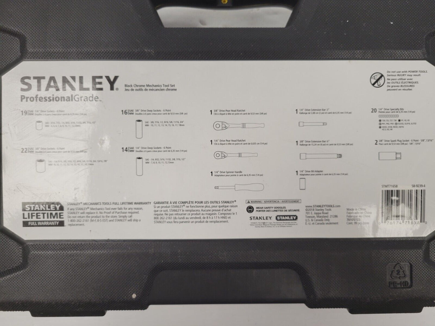 (63422-1) Stanley Stmt71658 Socket Set