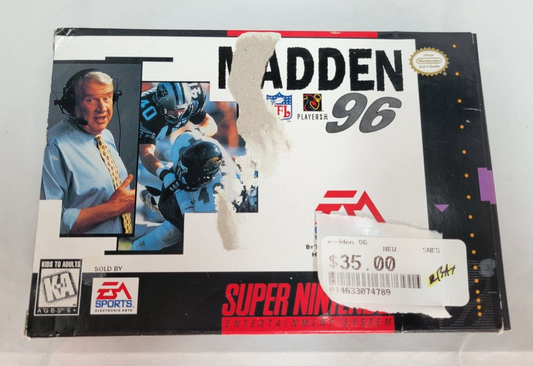 (LUP) Madden NFL 96 (Super Nintendo Entertainment System, 1995)