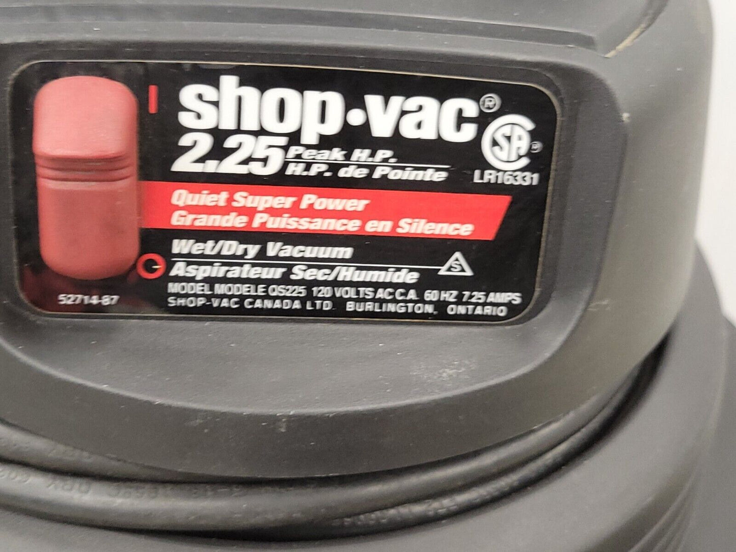 (61548-2) Shop Vac QSP8 Vacuum