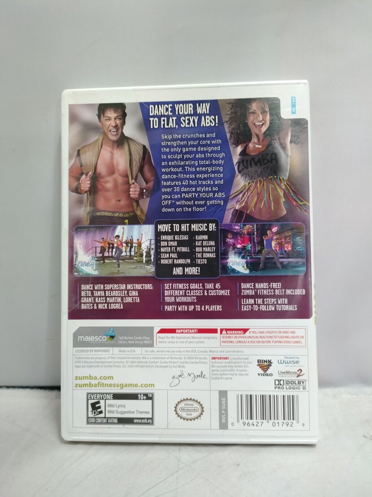 (LUP) Zumba Fitness Core (Nintendo Wii, 2012)