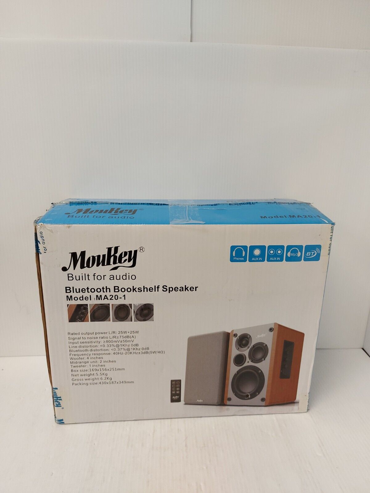 (N84673-1) Moukey MA20-1 Bookcase Speakers