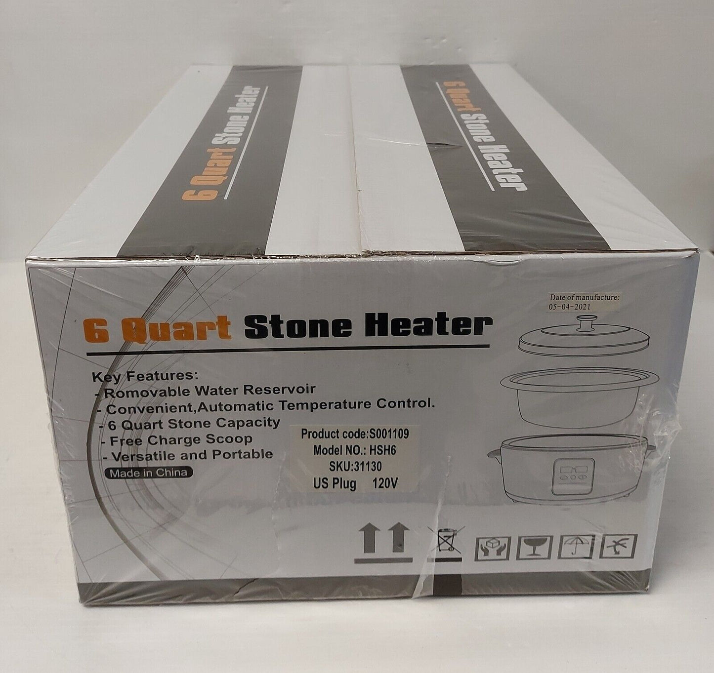 (I-35686) No Name HSH6 6 Quart Stone Heater