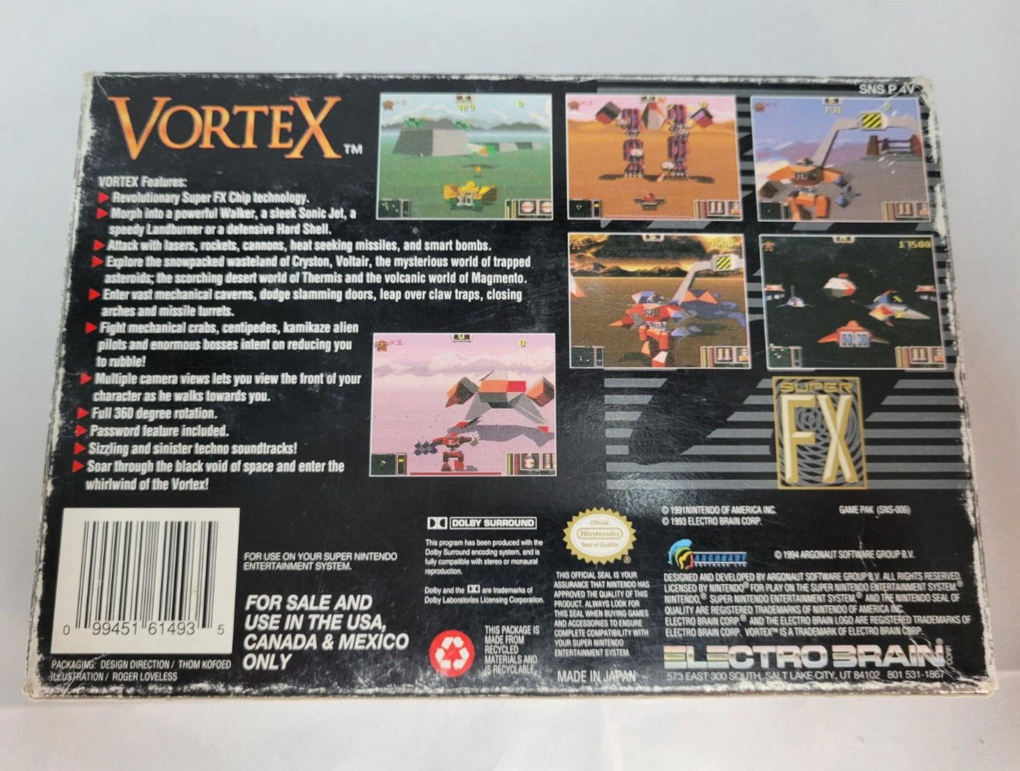 (LUP) Vortex (Super Nintendo, 1994)