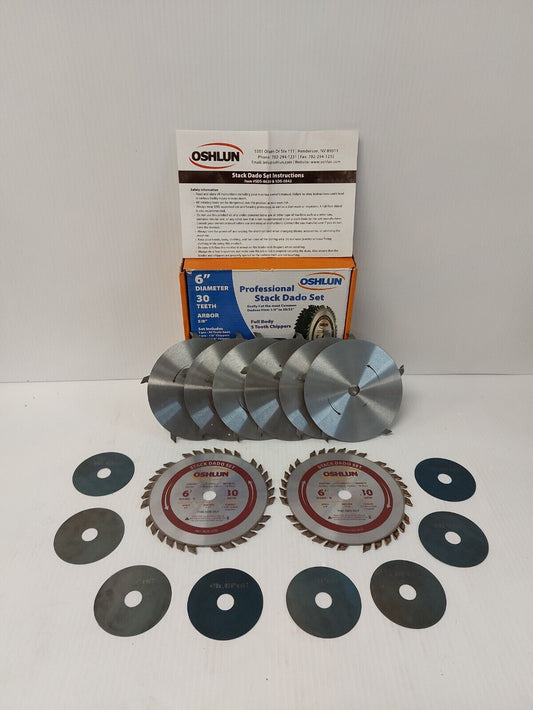 (N83108-11) Oshlun SDS-0630 6" Stack Dado Set