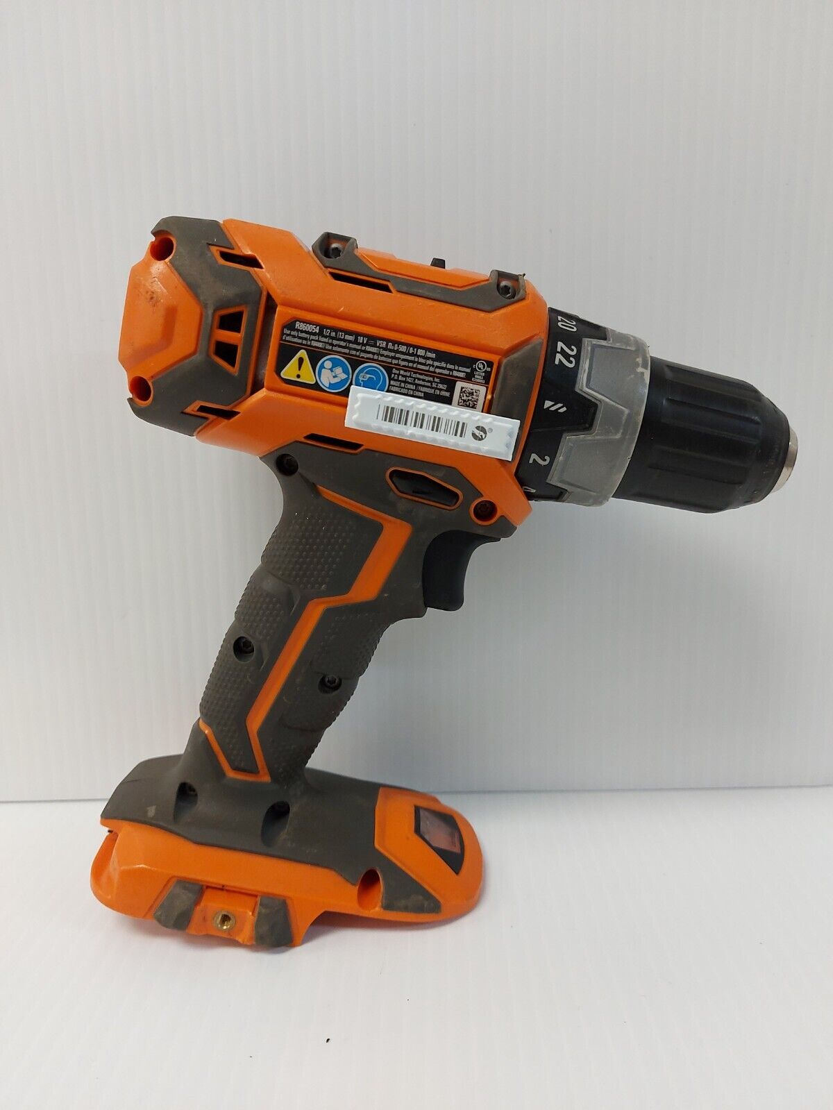 (N82620-5) Ridgid Tools R860054 1/2" VSR Drill/Driver