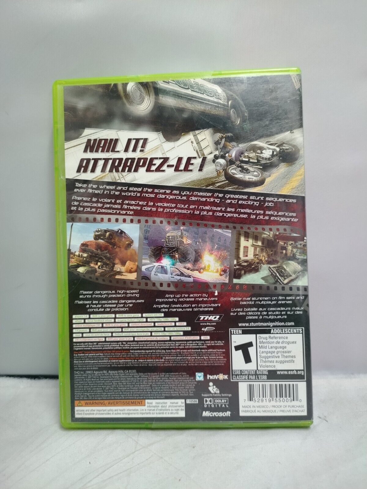 (LUP) Stuntman: Ignition (Microsoft Xbox 360, 2007)