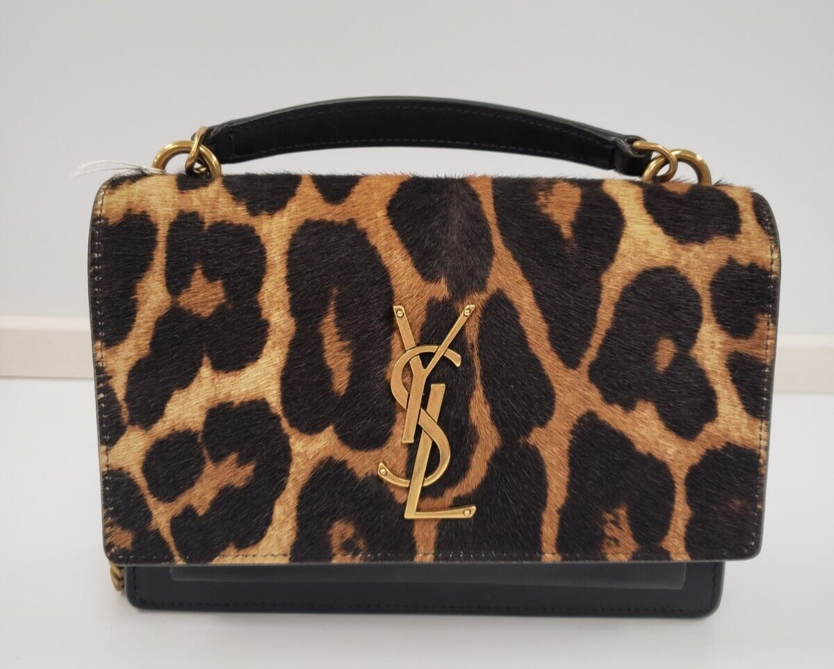 (I-34721) YSL Leopard Purse