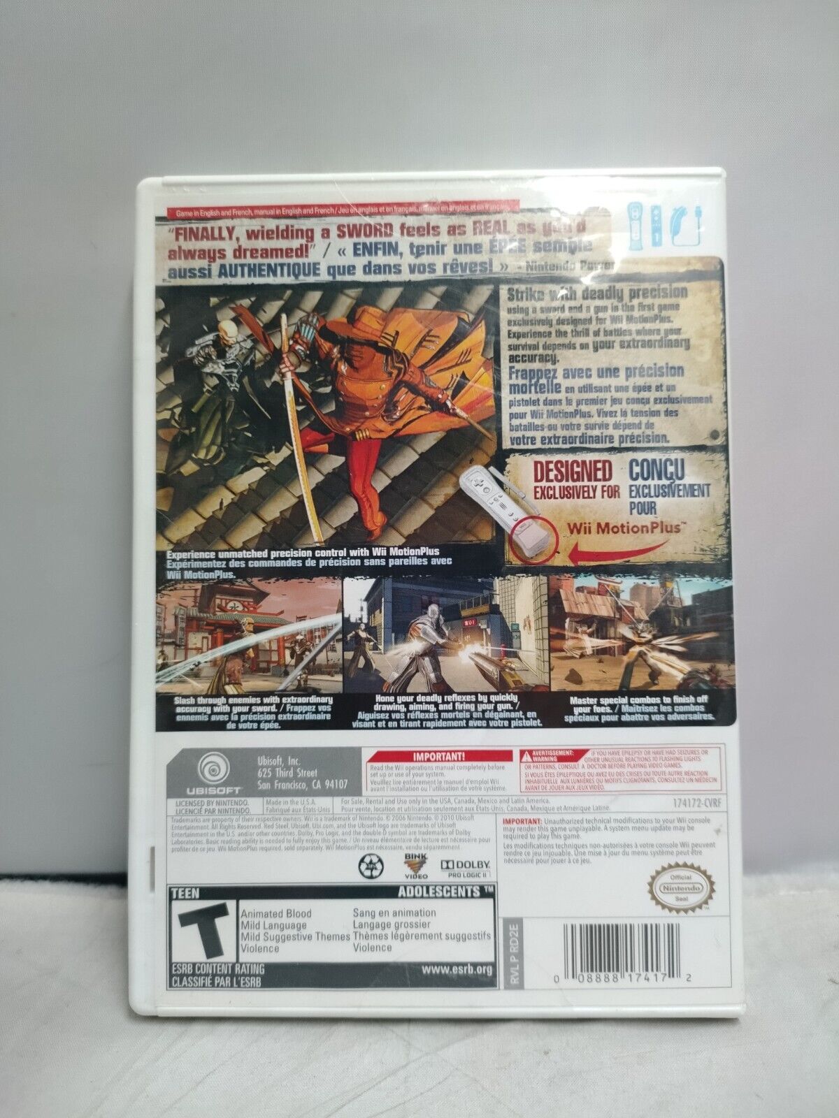 (LUP) Red Steel 2 (Nintendo Wii, 2010)