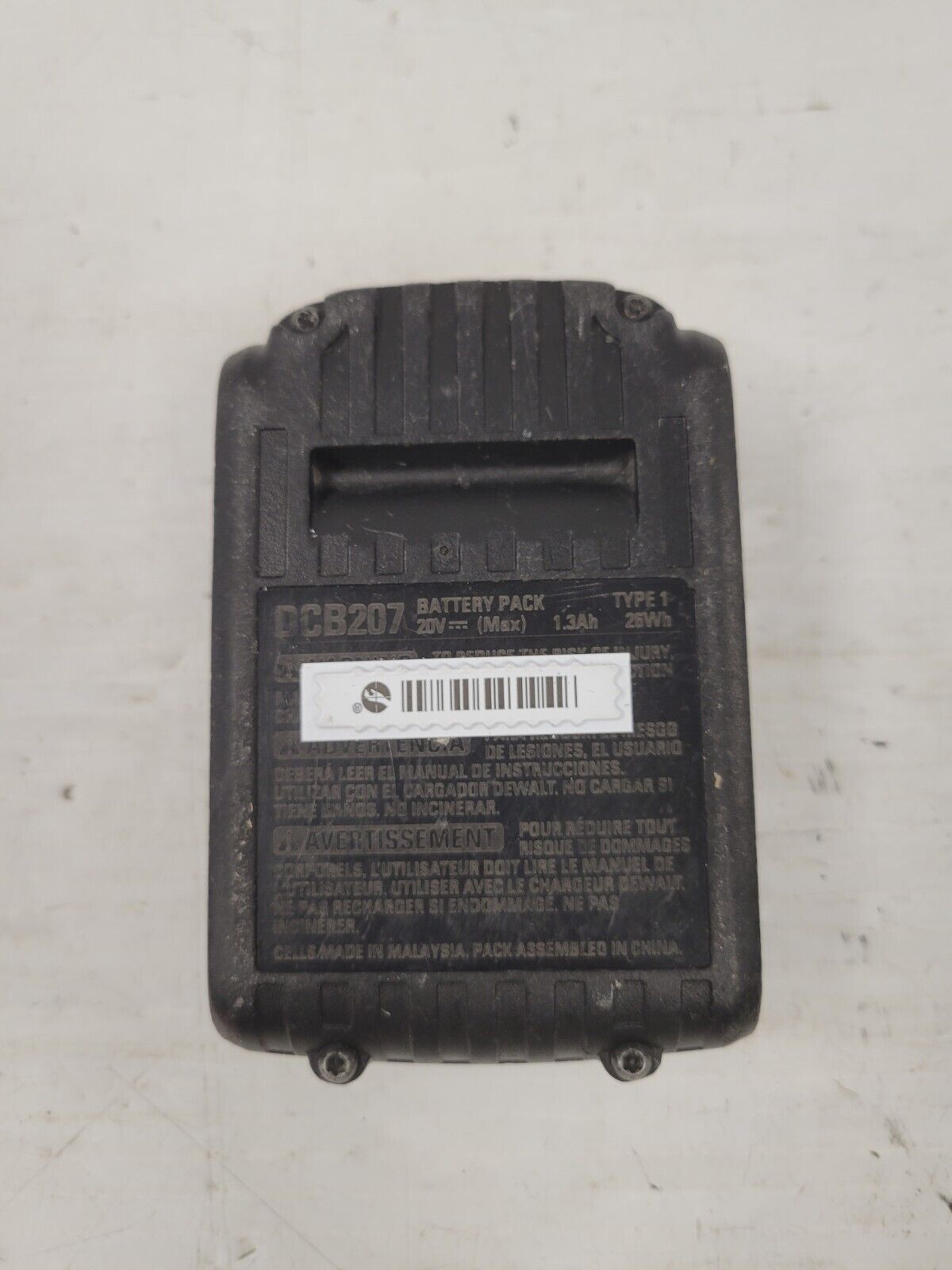 (64773-7) Dewalt DCB207  Battery-1.3 Ah