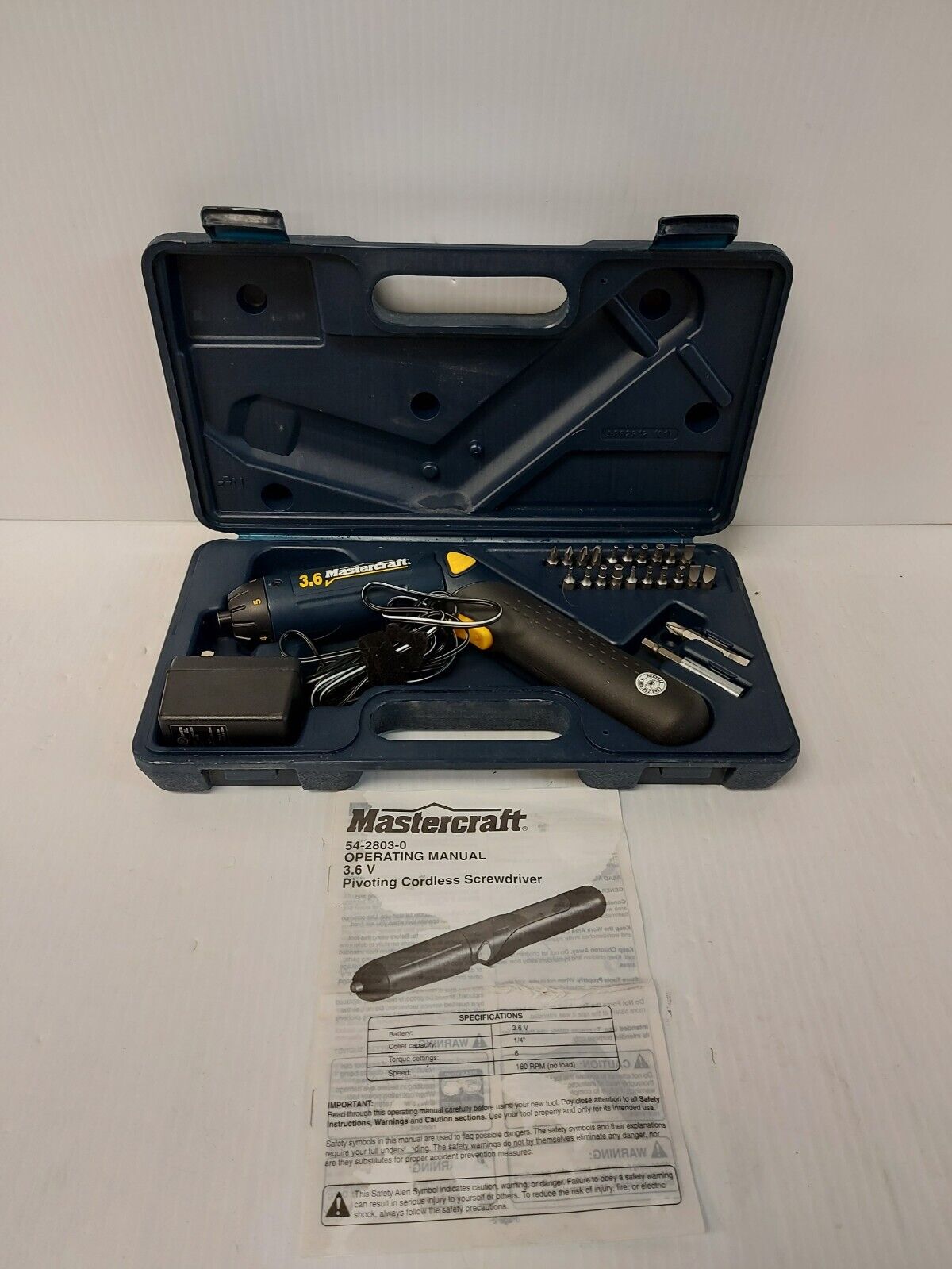 (N84173-2) Mastercraft 54-2803-0 Electric Screwdriver