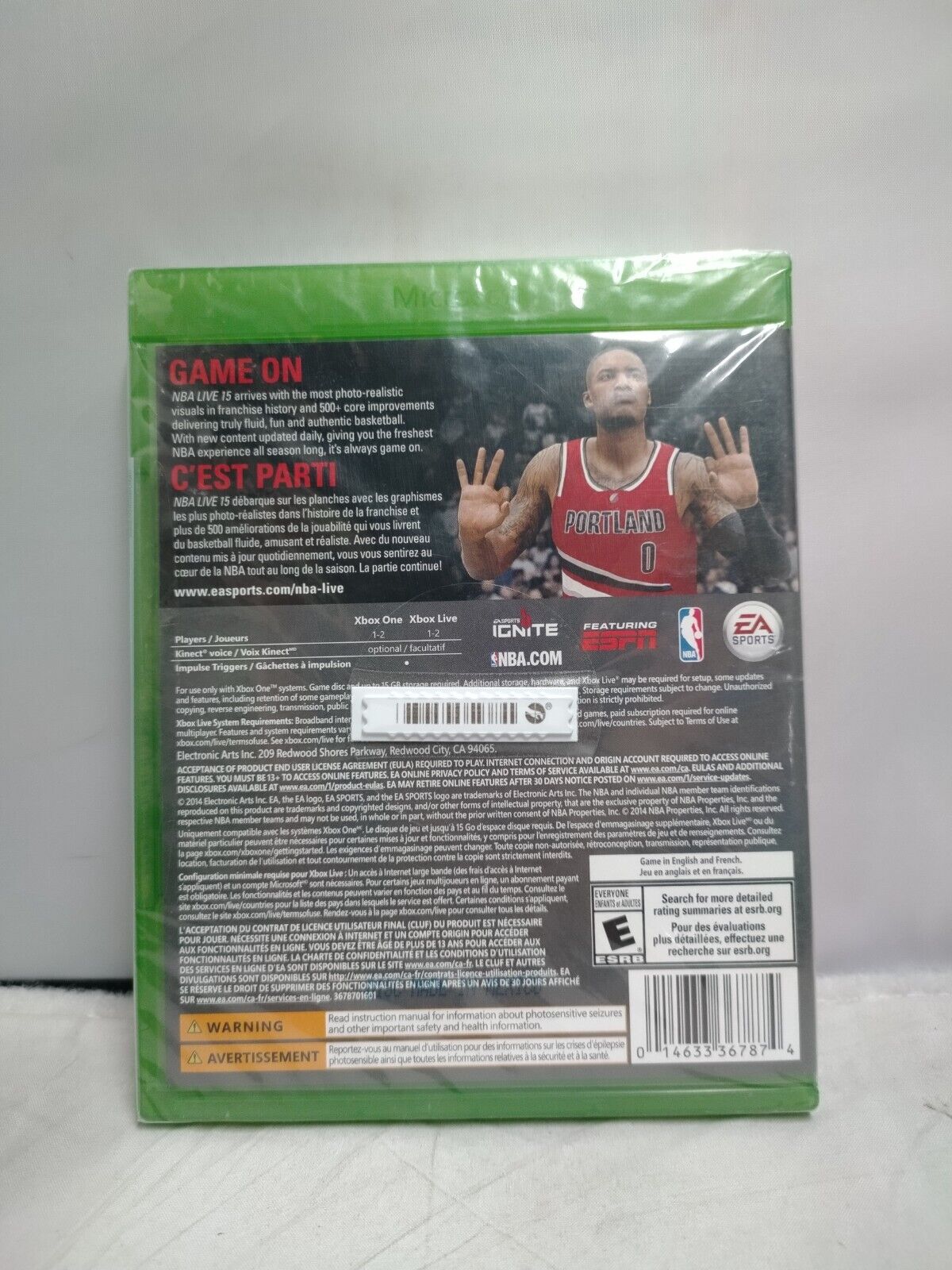 (LUP) NBA Live 15 (Microsoft Xbox One, 2014)