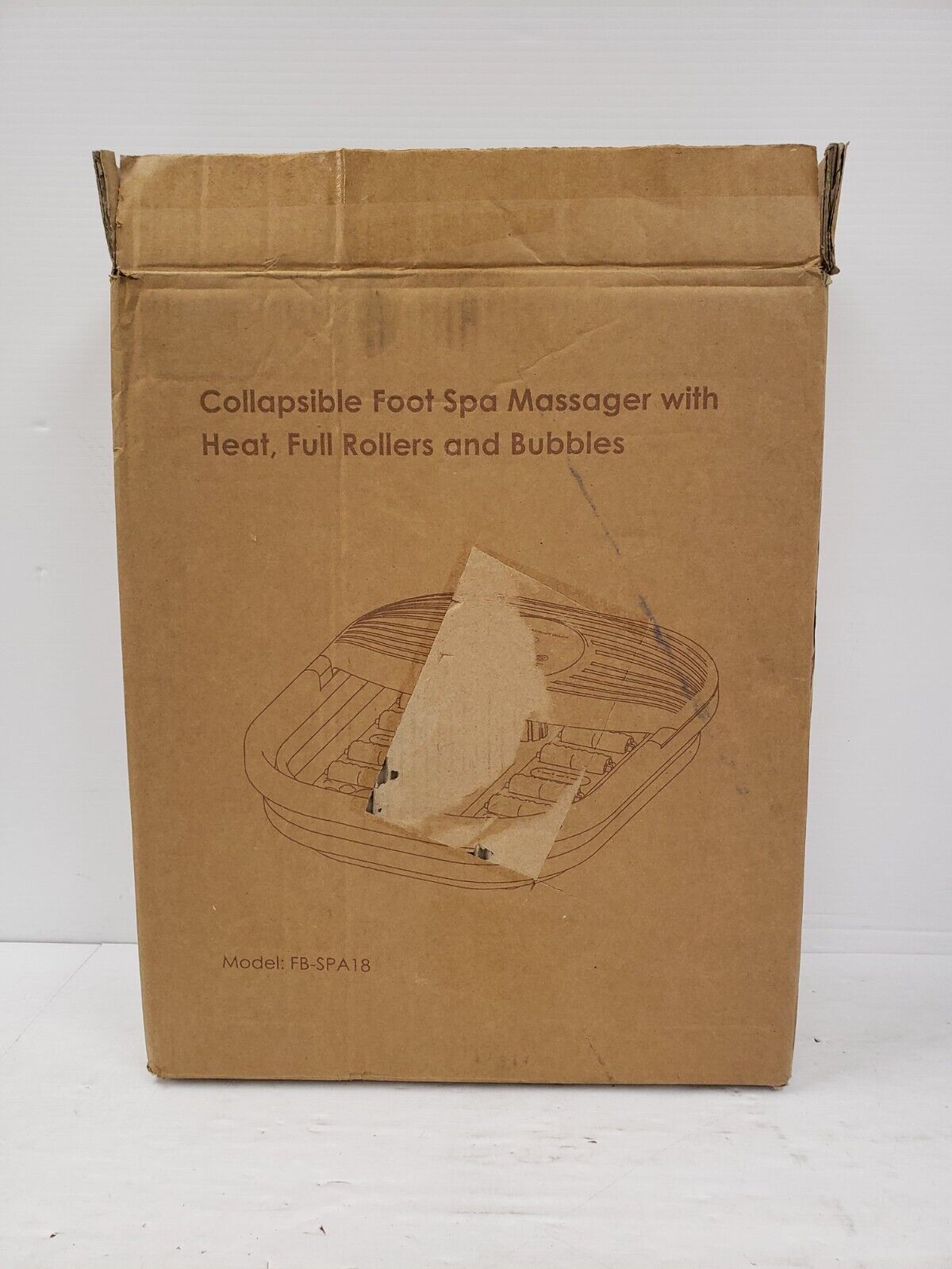 (59738-2) No Name FB SPA18 Collapsible Foot Spa Massager