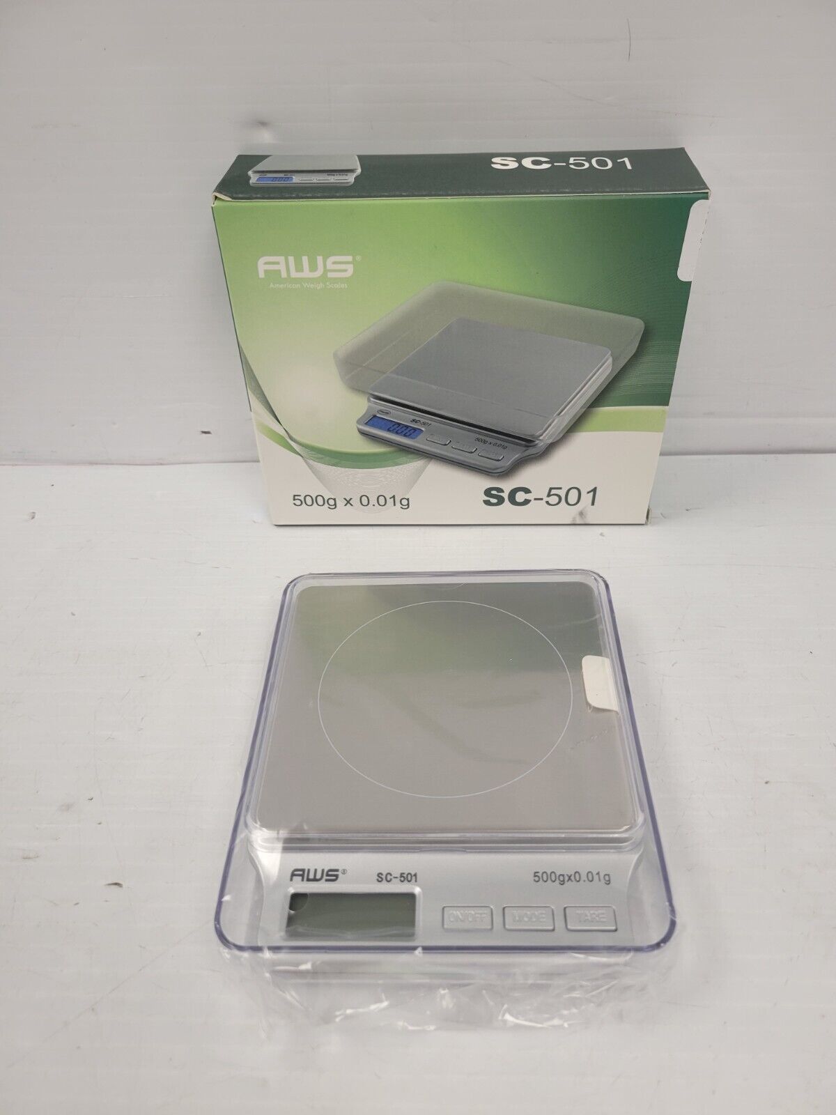 (I-25494) AWS SC-501 Digital Scale - 500g x .01g