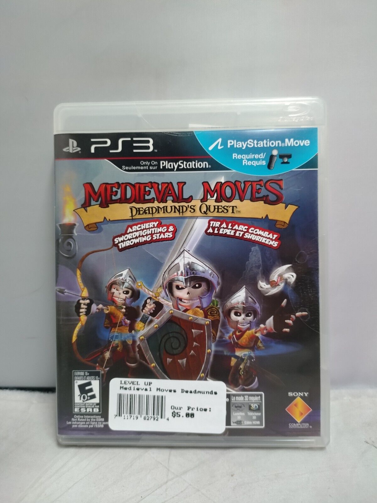 (LUP) Medieval Moves: Deadmund's Quest (Sony PlayStation 3, 2011)