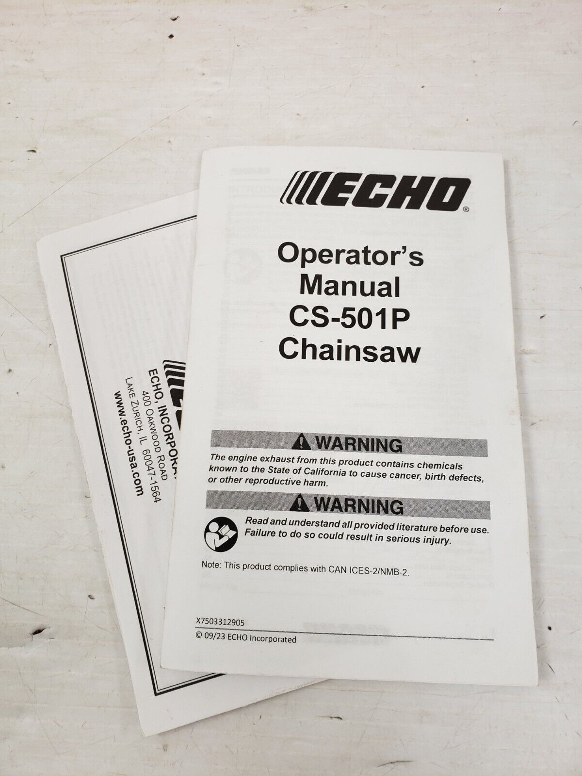 (61519-1) Echo CS-501P Chainsaw