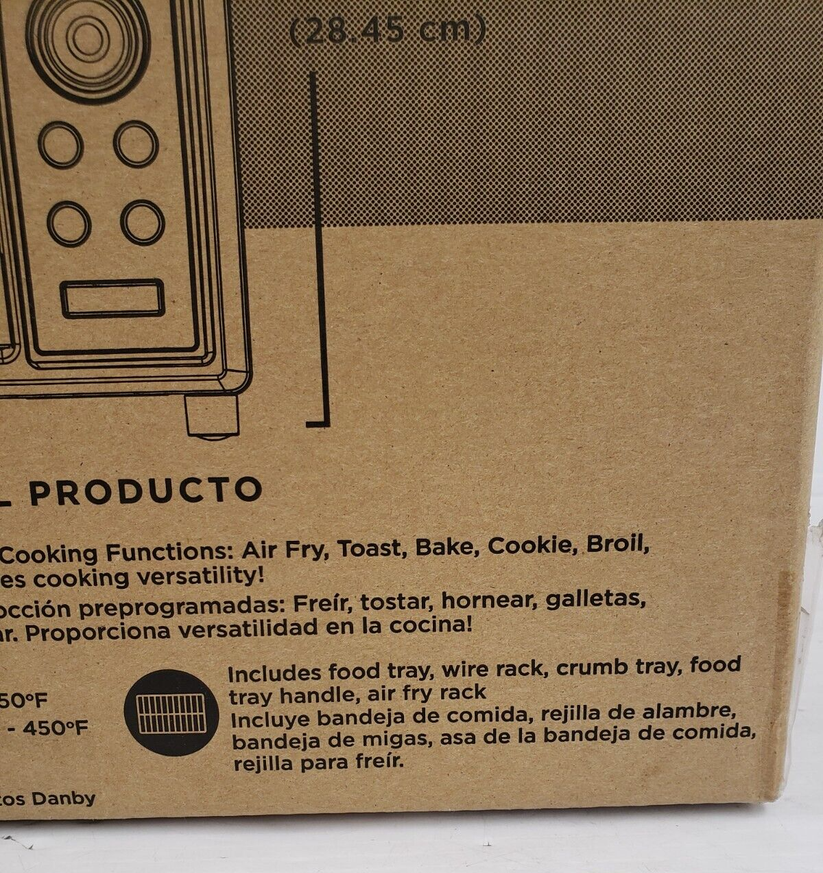 (60764-1) Danby DBT00961ABSS Convection Toaster Oven With Air Fryer