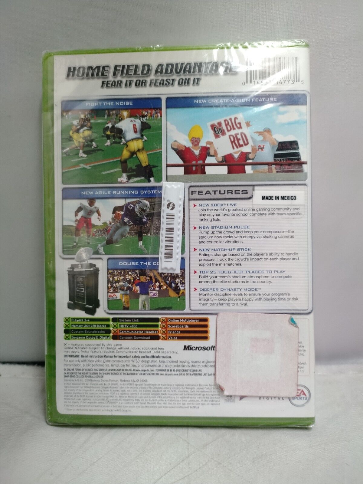 (LUP) NCAA Football 2005 (Microsoft Xbox, 2004)