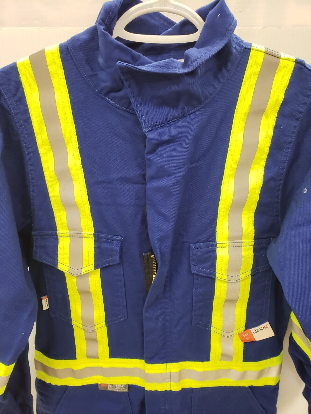 (61450-1) Burtex High Visibility Work Coveralls/Jumpsuit - Size 36R