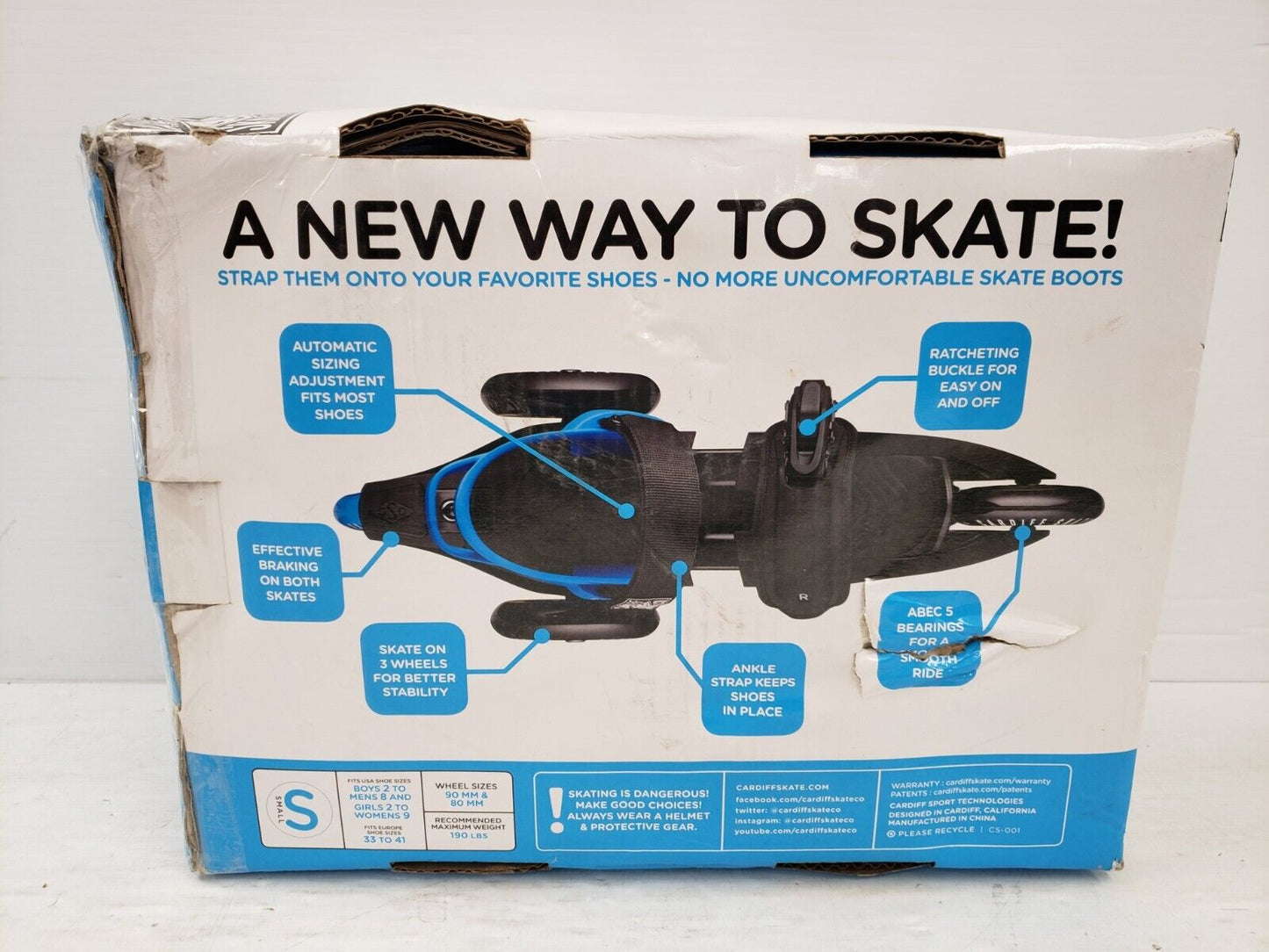 (63171-2) Cardiff Cruiser Adjustable Skates -Size 2 to 9