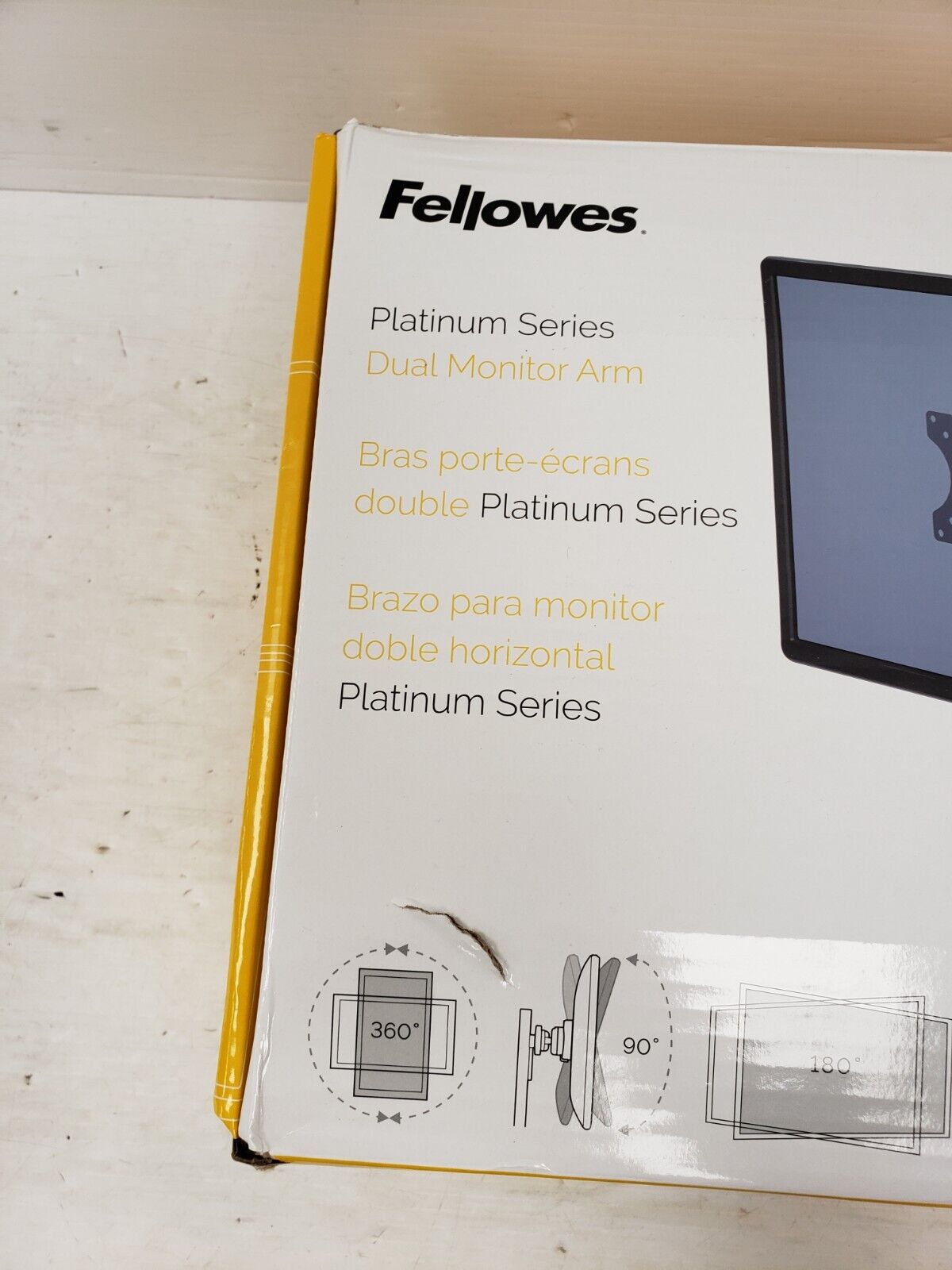 (64508-1) Fellowes 8042501 Dual Monitor Mount