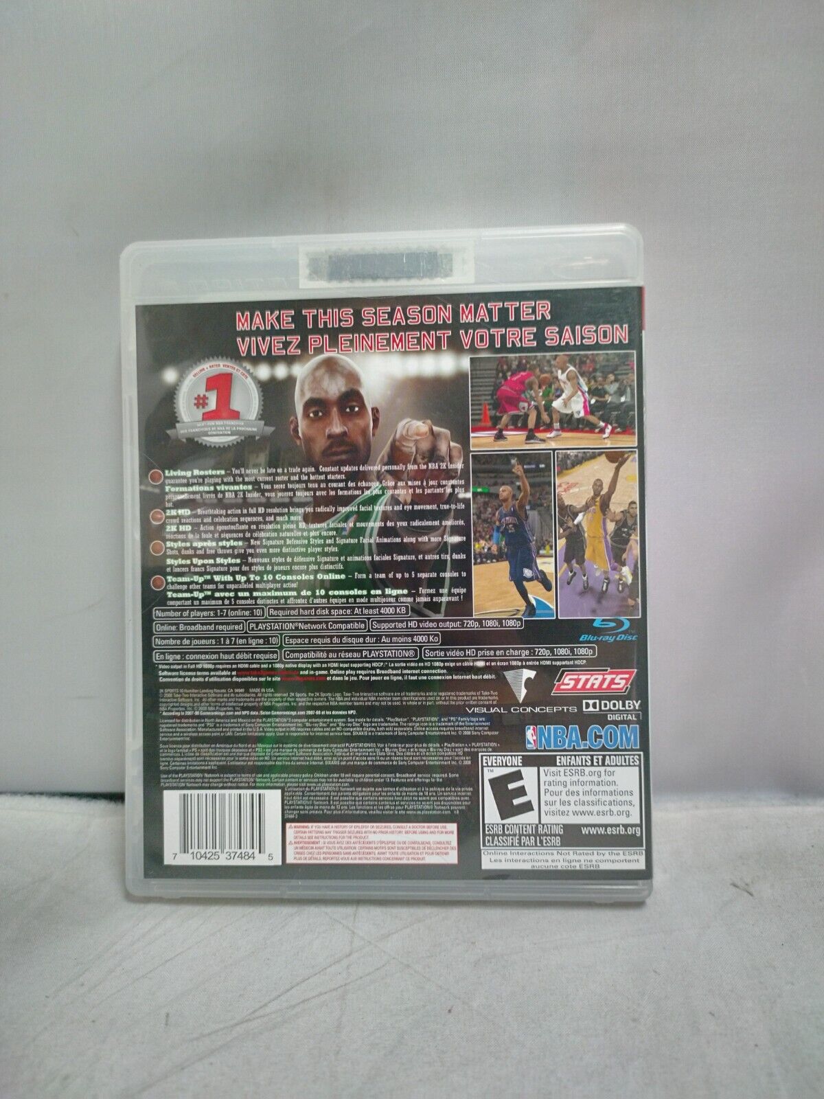 (LUP) NBA 2K9 PS3 (Sony PlayStation 3, 2008)