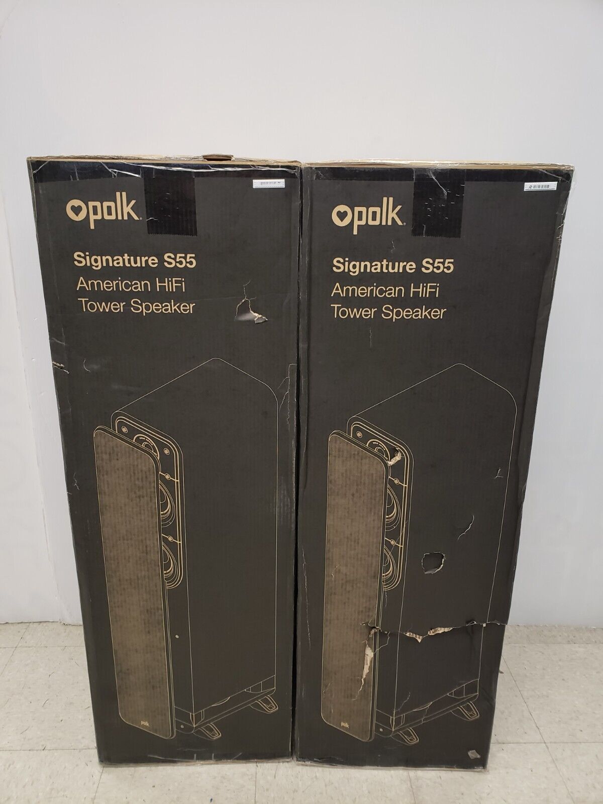 (59889-1) Polk Audio Signature S55 American HiFi Tower Speakers