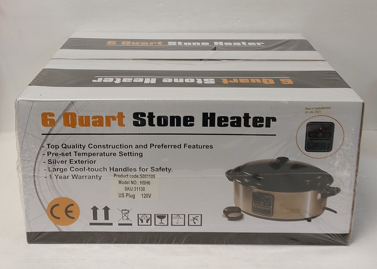 (I-35686) No Name HSH6 6 Quart Stone Heater