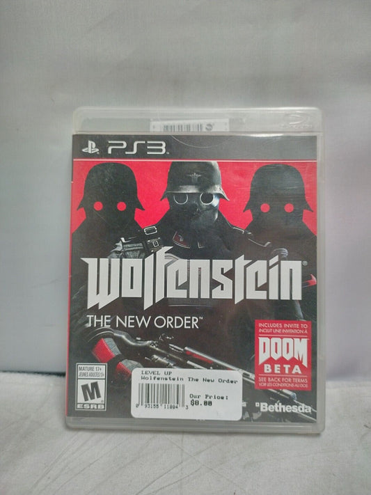 (LUP) Wolfenstein: The New Order (Sony PlayStation 3, 2014)