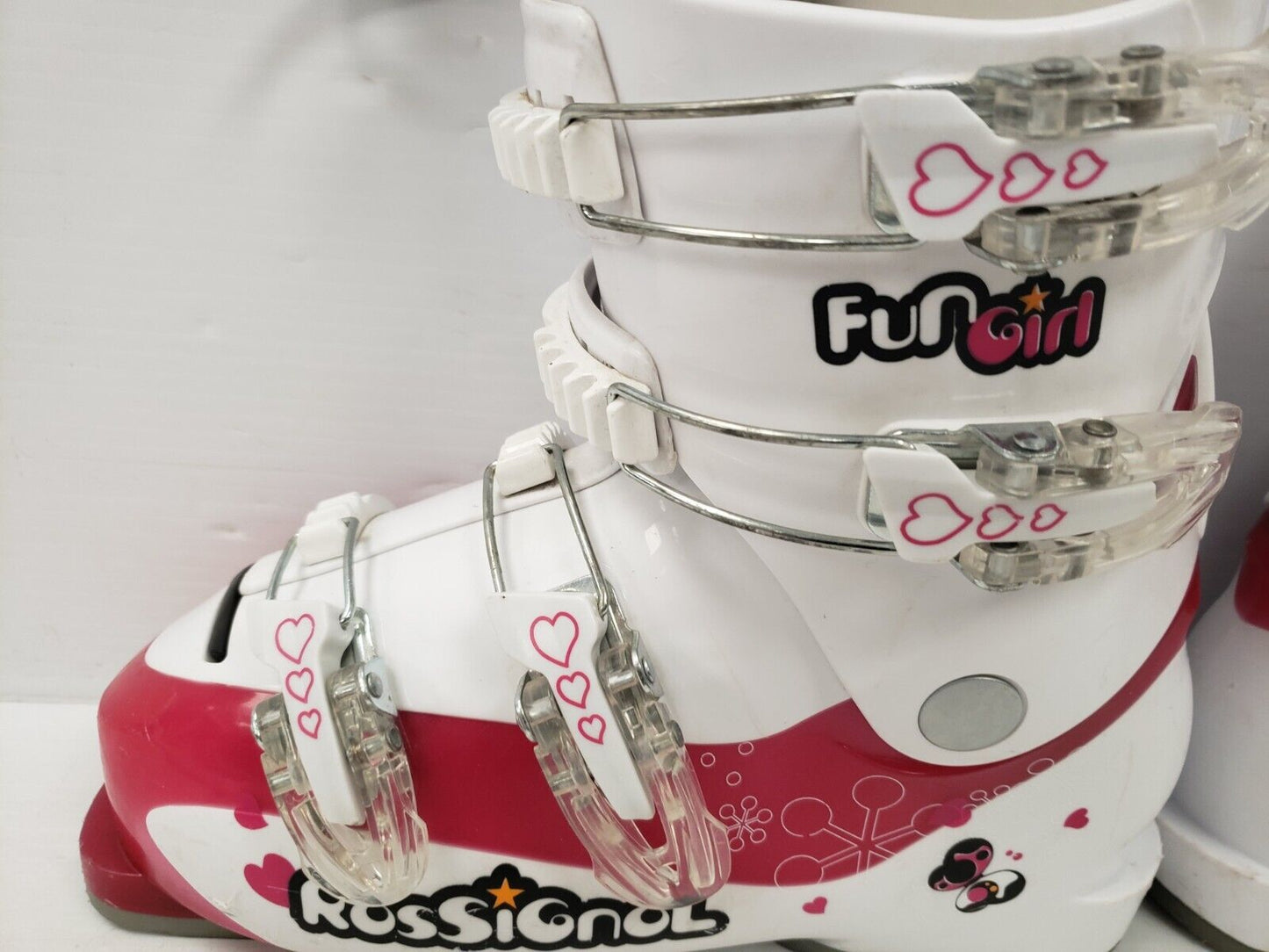 (56476-1) Rosignol Fun Girl Ski Boots - Size 23 - 23.5