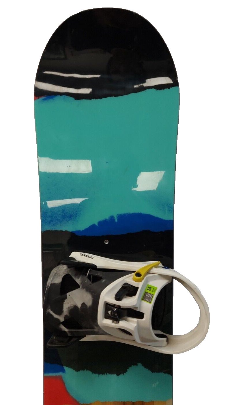 (N82184-1) Burton Process Snowboard with Step On Burton Bindings