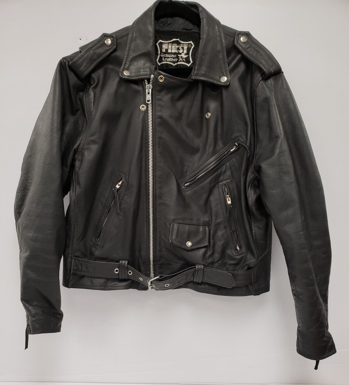 (49264-2) First Leather Jacket - Size 46