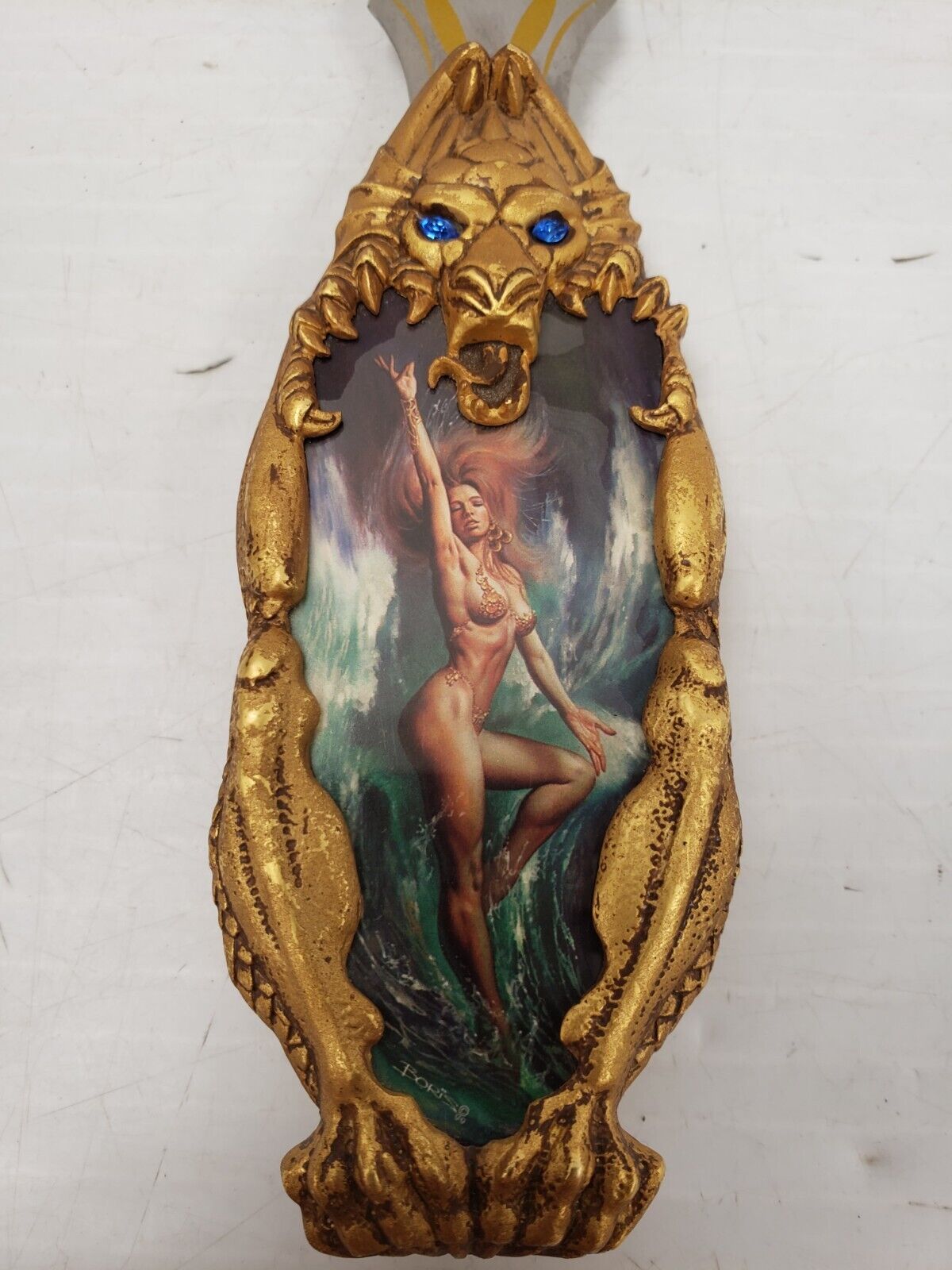 (I-35846) Franklin Mint The Sorceress Of The Waves Knightstone Collection Knife