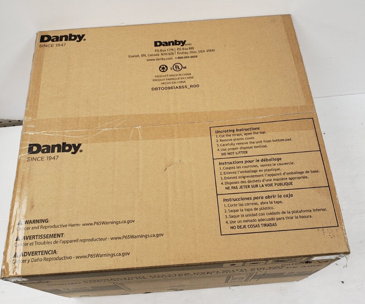 (60764-1) Danby DBT00961ABSS Convection Toaster Oven With Air Fryer