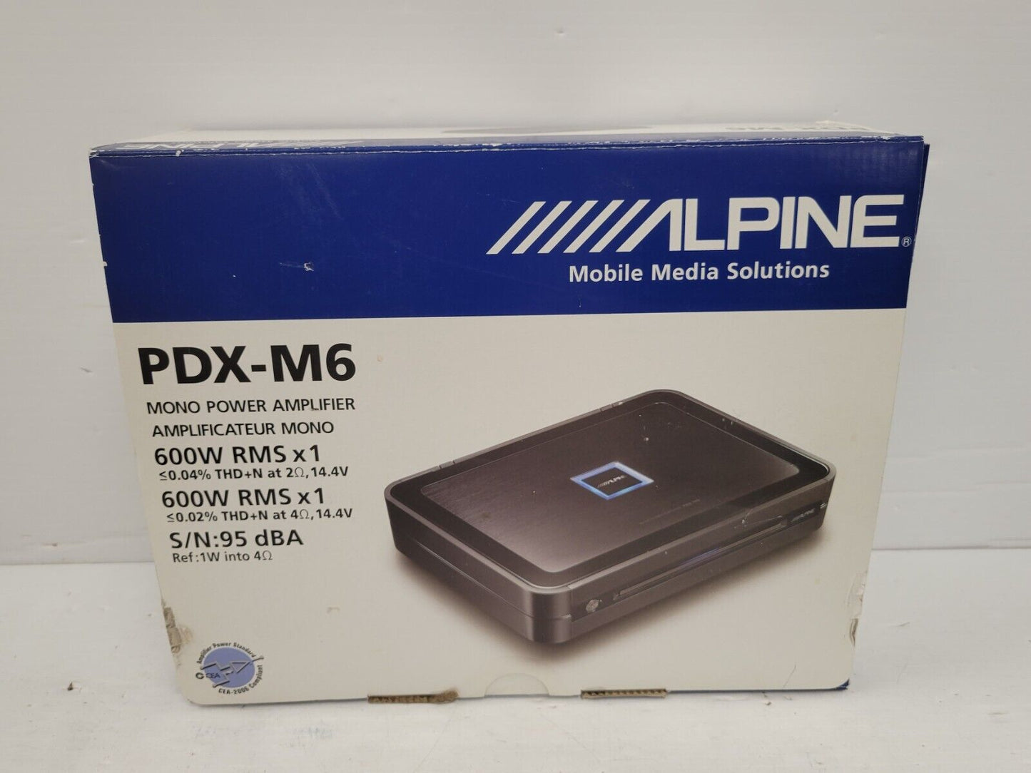 (65486-4) Alpine PDX-M6 Car Amp