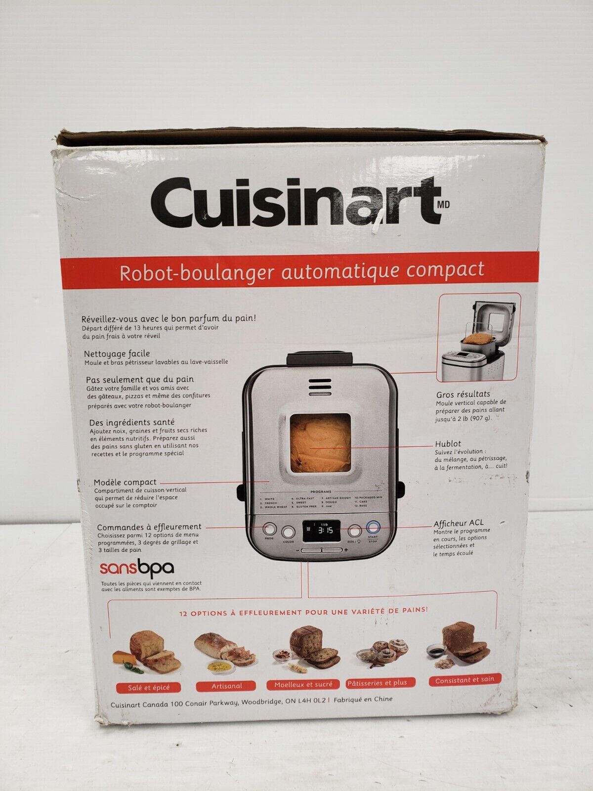 (64534-4) Cuisinart CBK-110C Compact Automatic Bread Maker