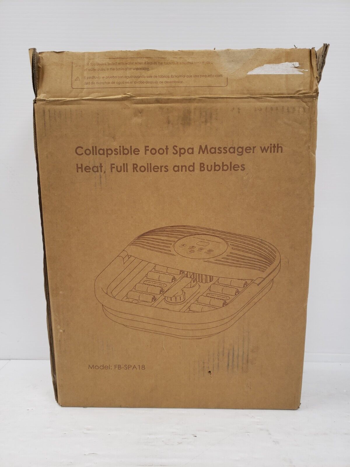 (59738-2) No Name FB SPA18 Collapsible Foot Spa Massager