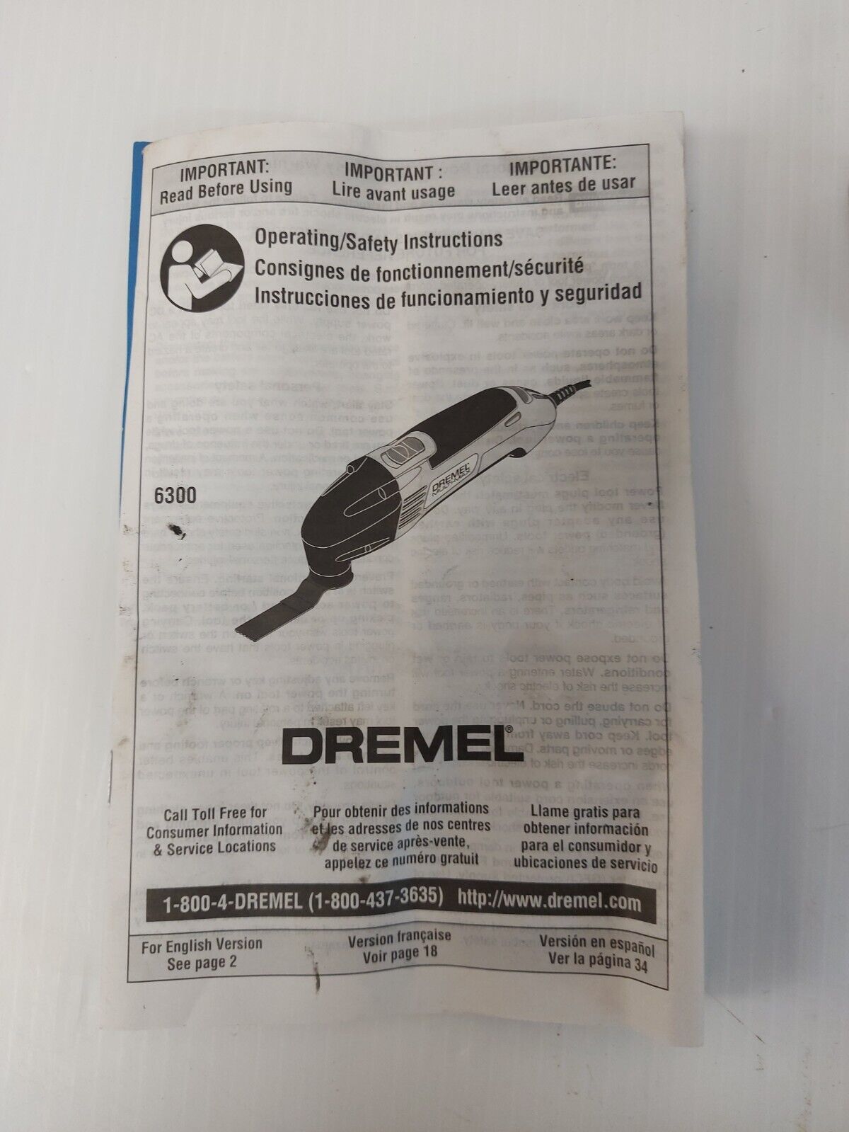 (N83338-9) Dremel 6300 Multi-Max Rotary Tool