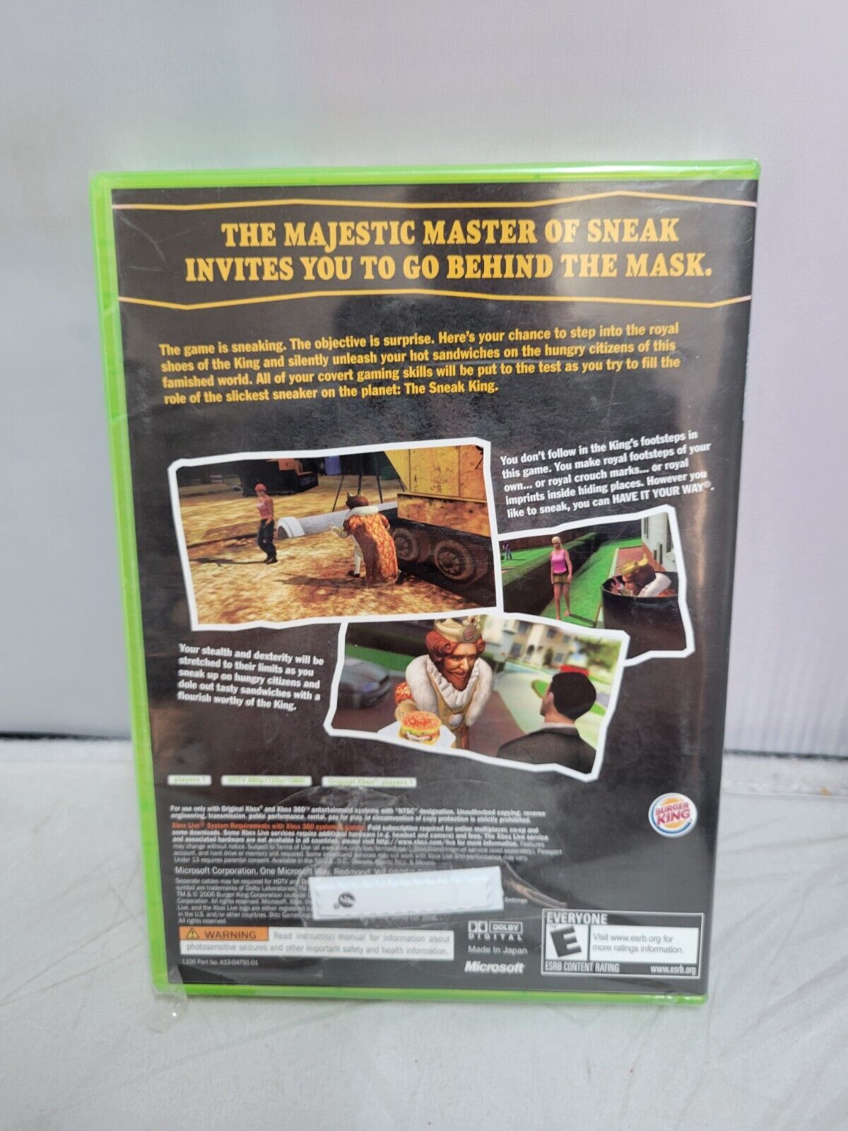 (LUP) Sneak King (Microsoft Xbox 360, 2006)