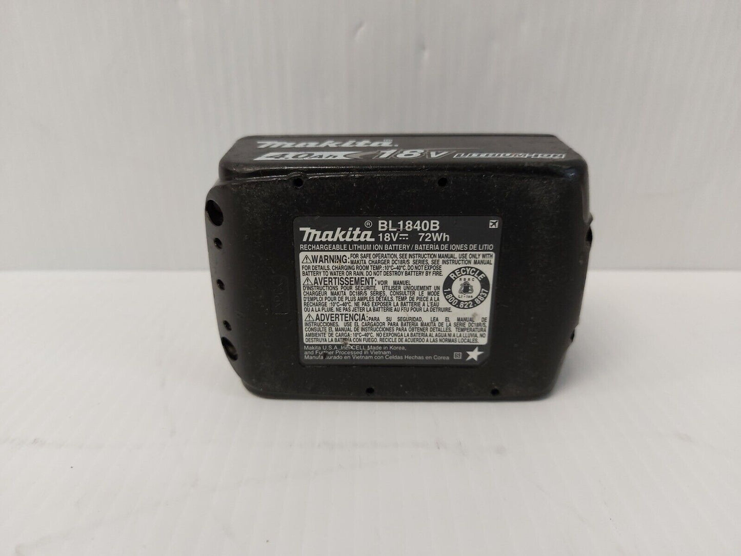 (N85480-8) Makita BL1840B Battery