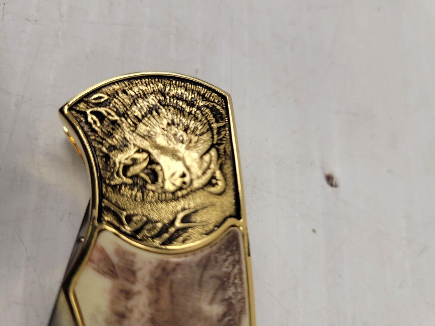 (54846-4) Franklin Mint Grizzly  Bear Knife