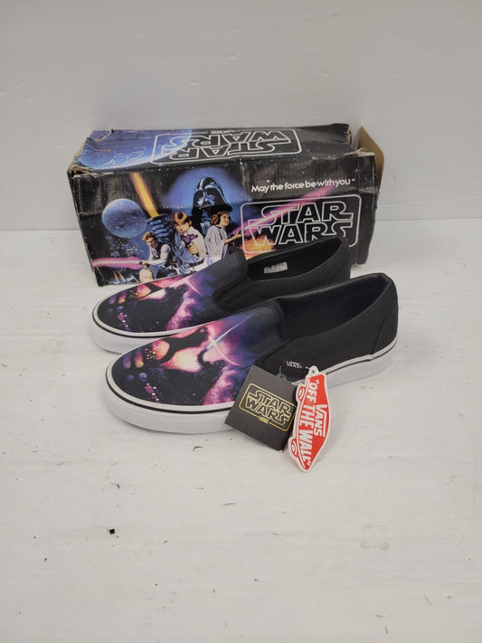 (66571-1) Vans Star Wars Saber Fight Black Shoes - Size 9 M
